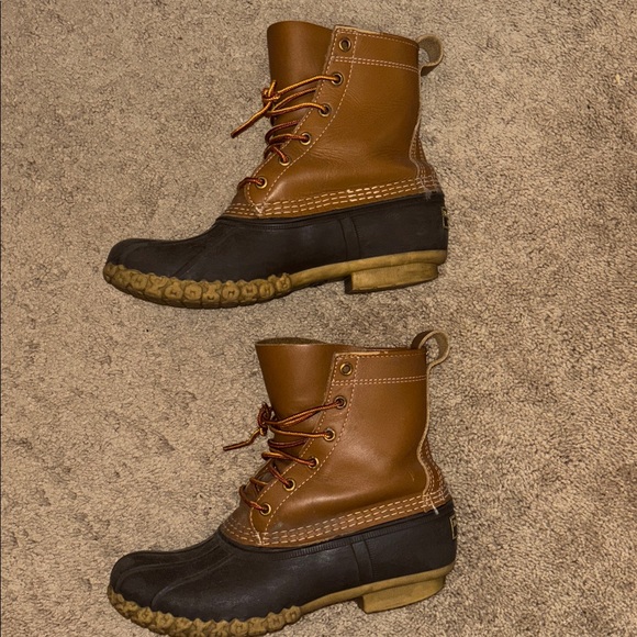 L.L. Bean Duck Boots - Brown and Tan - Picture 4 of 7
